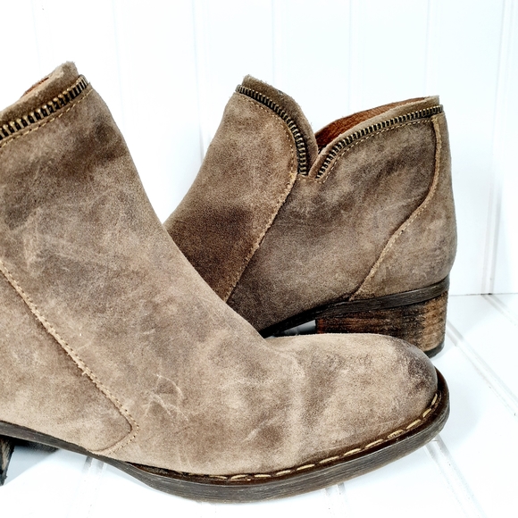 Born Montoro Suede Distressed Booties - Picture 8 of 14